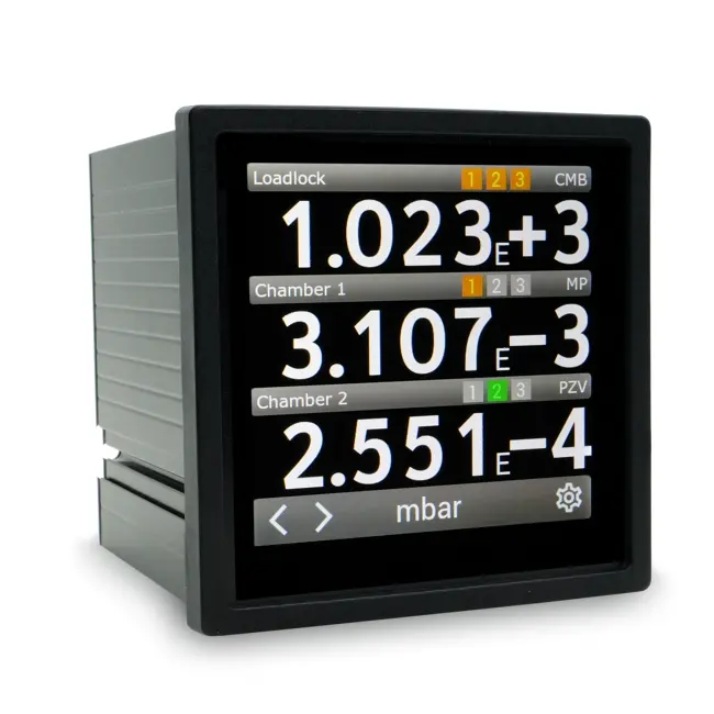Vacuum controller for readout of vacuum transducer measurements