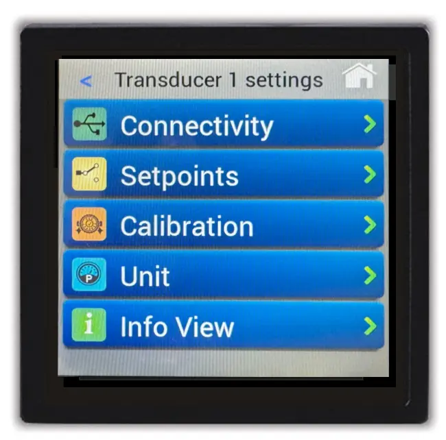 TVC-3 Vacuum Controller menu TVC-3 Vacuum Controller menu