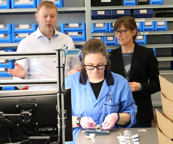 Helsingør Kommunes borgmester Benedikte Kiær besøger Sens4 i 2025