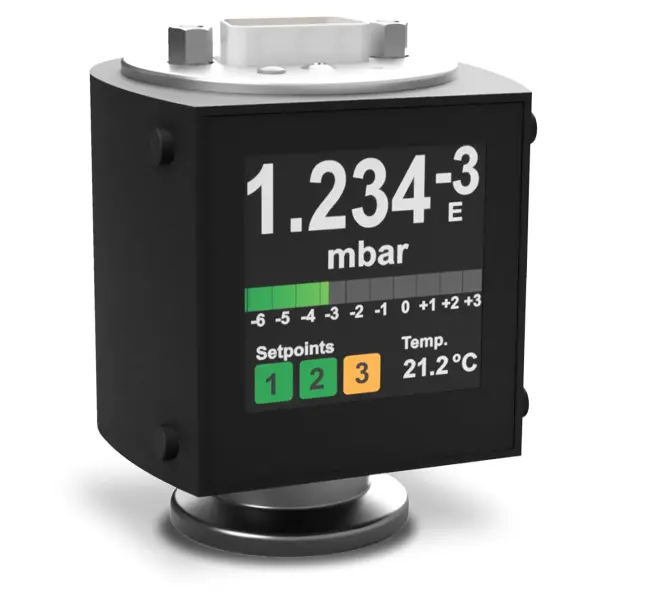 Vacuum Pressure Display Integrated vacuum transducer display from Sens4